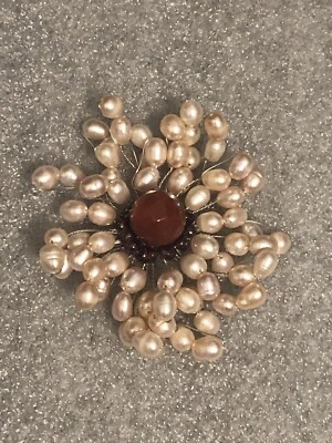 Шикарная жемчужная брошь в стиле бохо - Изображение 1 из 4
