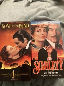 VHS Gone with the Wind And Scarlett Bundle - Picture 1 of 5