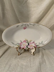 Antico piatto da portata ovale Noritake Fine China circa 1918 "Azalea" dipinto a mano - Foto 1 di 16