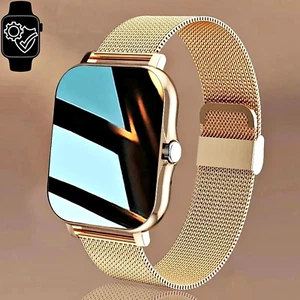 Full Screen Touch Bluetooth Smartwatch Men Women Sports Fitness Tracker Watch - Afbeelding 1 van 24