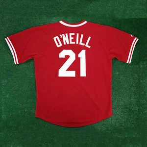 Paul O'Neill Cincinnati Reds Cooperstown Throwback Men's Red Jersey - Picture 1 of 7