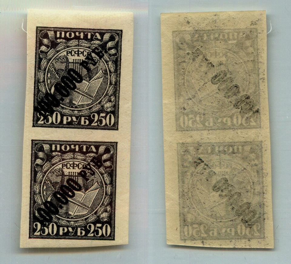 Russia RSFSR 1922 SC 210 mint pair. rtb8342 - Image 1 of 1