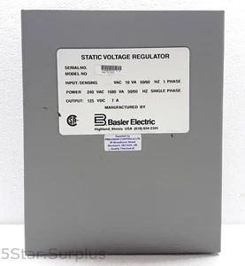 BASLER SR8A-2B15B3A STATIC VOLTAGE REGULATOR SR8A2B15B3A - Picture 1 of 4