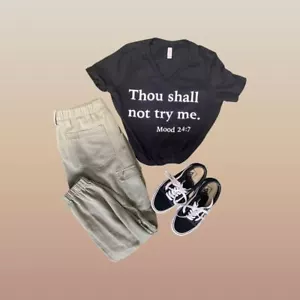 Thou Shall Not Try Me T-shirt - Picture 1 of 2