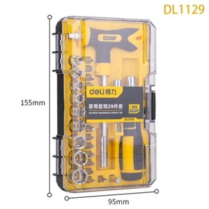 Juego de 29 piezas utiliza herramientas manuales de acero antideslizantes desgaste autopartes equipo reparación - Imagen 1 de 10