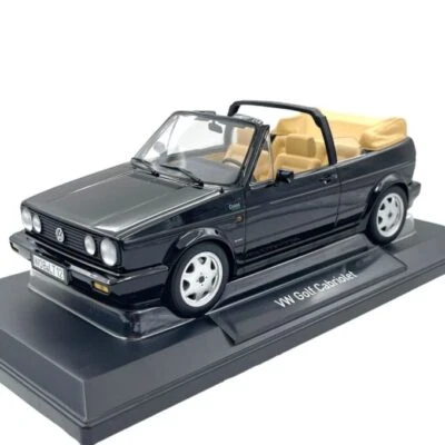 Modellino Auto Norev 1/18 VW Golf Cabriolet Black - Immagine 1 di 4
