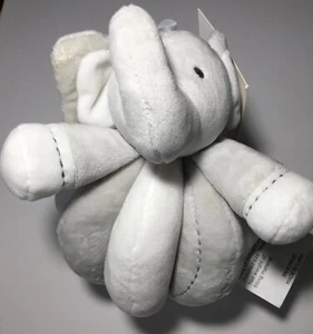 Plush Gray Grey Elephant Animal Rattle Manhattan Baby Toy Easy Grip Soft NEW - Picture 1 of 4