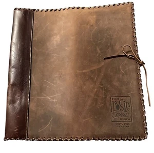 Leather Roots ROSIE O’DONNELL SHOW 1997-1998 Season Scrapbook/Album COVER WOW - Picture 1 of 6