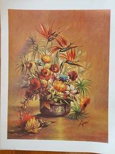 Arthur A Kaplan Lithograph View 2 YZ462 From Set "Autumn Still-Life" LYNN Prints - Picture 1 of 5