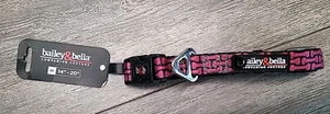 Bailey & Bella verstellbares mittelgroßes Hundehalsband rosa Knochen (14"-20") - Bild 1 von 5