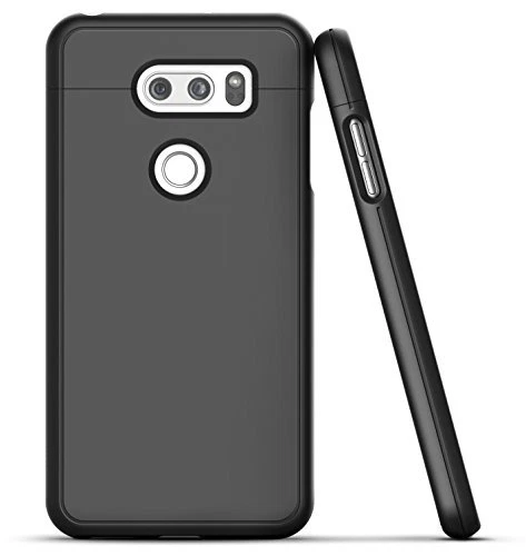 Чехол для телефона LG V40 черный ультратонкий с захватом тонкий бронежилет - Изображение 1 из 1