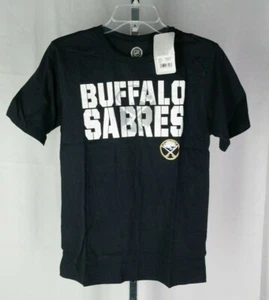 NHL Hockey Kids / Youth Large Buffalo Sabres Short Sleeve T-Shirt - Black TF - Picture 1 of 4