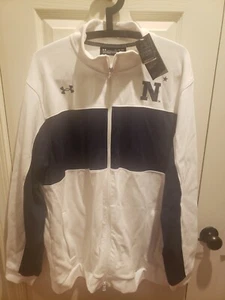 XL - Under Armour Naval Academy Navy Midshipmen Track Jacket sweatshirt NWT - Picture 1 of 4