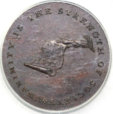 1792-94 Plain Edge Kentucky Token PCGS MS 62 - Image 1 of 4