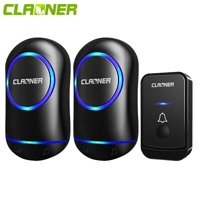 Funkklingel Türklingel Funk Set 300m Reichweite IP44 Aussen Wasserdicht Klingel - Bild 1 von 4