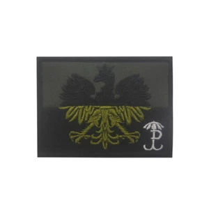 Embroidery Poland Flag JWK Special Forces Hook Loop Patch Backing Fastener Badge - Picture 1 of 5