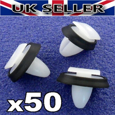 50X FOR CITROEN RELAY EXTERIOR SIDE MOULDING RUB BUMPSTRIP LOWER DOOR TRIM CLIPS - Image 1 of 4