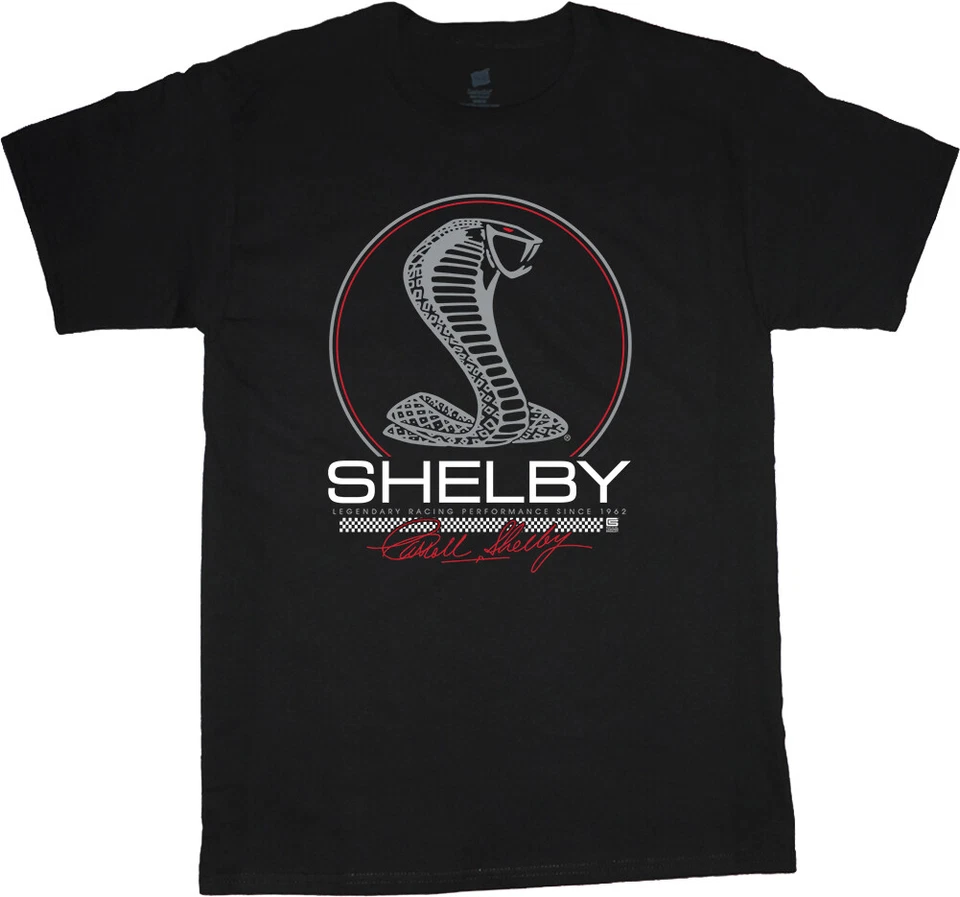 Shelby Cobra Ford Mustang T-shirt Mens Graphic Tees Clothing Car Guy Gear - Image 1 of 1