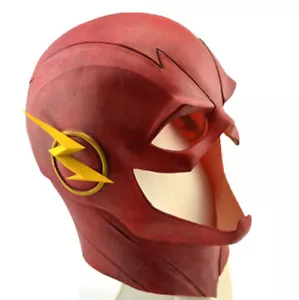 The Flash Mask The Flash 2 Movie Prop Deluxe Halloween Full Head Latex Mask - Picture 1 of 3