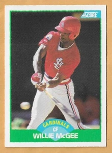Willie McGEE ST. LOUIS CARDINALS #88 - PUNTUACIÓN CASI NUEVA-COMO NUEVA 1989 - Imagen 1 de 2