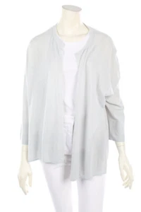 FFC Strickjacke Cardigan Woll-Mix Kaschmir XL eisblau - Bild 1 von 5