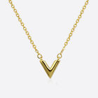 Korean Style V Pendant Necklaces Creative Letter Clavicle Chain Fashion Jewelry