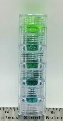 True Colors USA Mineral Makeup 5 Stack by Estey Intl  - Green Glitter - Image 1 of 2