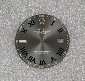 Raro Rolex Datejust 41 mm genuino de fábrica esfera gris "Wimbledon" modelo 116333 - Imagen 1 de 3