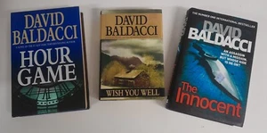 Lot of 3 David Baldacci Thriller Hardcover Books - Foto 1 di 1