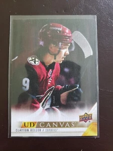 2022-23 Clayton Keller UD Canvas Upper Deck Series 2 Hockey Arizona Coyotes - Picture 1 of 2