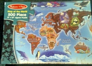 Melissa & Doug - 500 piezas - Puzzle Mapa del Mundo - Completo - Imagen 1 de 8