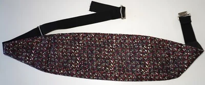 MEN'S SILK MAROON CUMMERBUND - Image 1 of 4