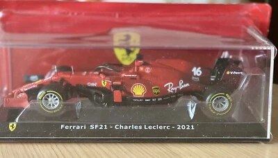 Le grandi Ferrari SF21 Charles Leclerc 2021 N.16 scala 1:24 die cast MODEL CARS - Immagine 1 di 4