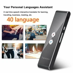 Traducteur Vocal Instantané Sans Fil, 40 Langues, 2 Voies, Multi-Intelligent, - Photo 1/9