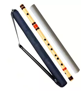 Multicolor Traditional A Natural Bamboo Flute/Bansuri ( 22 Inch ) - Bild 1 von 3