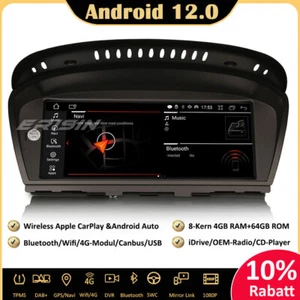 IPS Android 12 Autoradio GPS Navi CarPlay 4G BMW E60 E61 E63 E64 E90 E91 E92 E93 - Bild 1 von 12