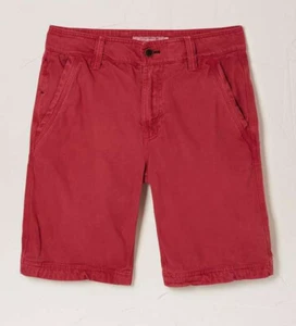 BNWT Mens Fat Face Shorts W30 Cove Flat Front Watermelon Pink Cotton Summer Hols - Picture 1 of 4