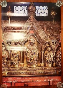 Marburg Schrein Heilige Elisabeth 70er Poster Plakat Hessen Germany Deutschland - Bild 1 von 1