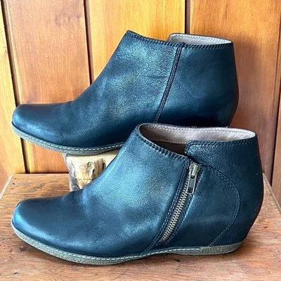 Botines Dansko Leyla cuña oculta cuero negro 🥾 EU 40 US 9.5-10 Foto 1 de 4