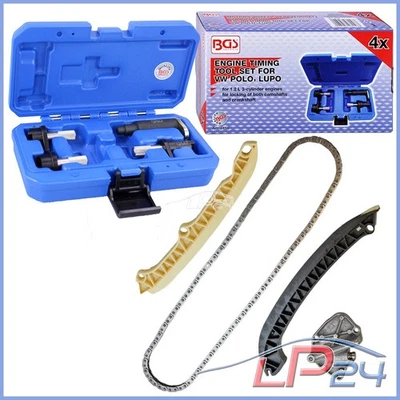 STEUERKETEN STEUERKETTE pour VW FOX 5Z POLO 9N 1.2 BMD AWY BBM - Photo 1/4