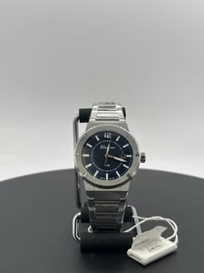 Ferragamo Mens F-80 Stainless Steel 44mm Bracelet Fashion Watch $1,395 Retail - Picture 1 of 19