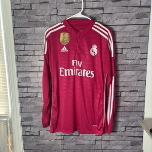 Real Madrid 2014/2015 Adidas Away Gareth Bale Soccer Jersey Long Sleeve Large - Picture 1 of 12