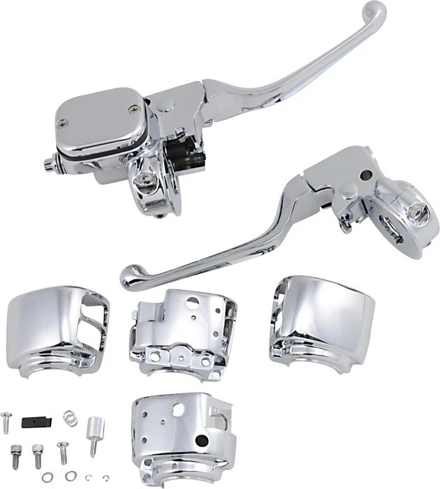 DS 手把控制套件 Mech。 离合器带开关双盘Chr Harley Davidson — 第 1/1 张图片