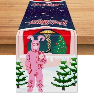 A Christmas Story Ralphie Bunny Corredor de Mesa Decoración de Navidad Feliz Navidad  - Imagen 1 de 6