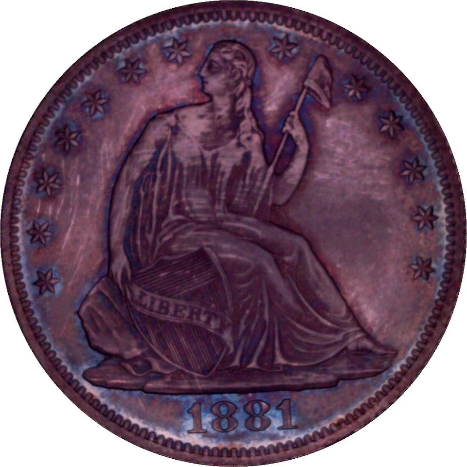 1881 P Half Dollars Liberty Seated PCGS PR-65 CAC - Image 1 of 1