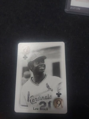 2000 U.S. Playing Card Co. All Century Team Lou Brock - Image 1 of 2