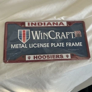 Indiana University IU HOOSIERS Metall Nummernschild Rahmen Go Big Rot - Bild 1 von 4
