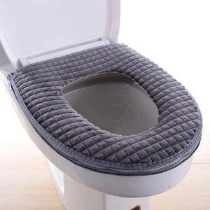 Bathroom Soft Toilet Seat Cover Pad -Toilet Seat Cushion Washable and Comfort... - Picture 1 of 7