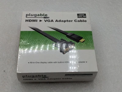 Plugable HDMI To VGA Adapter, 6ft (1.8m) Converter Cable - Image 1 of 3