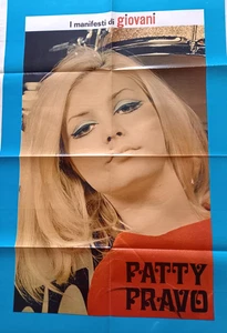 PATTY PRAVO Poster cm 49X70 Allegato Alla Rivista GIOVANI - Foto 1 di 1